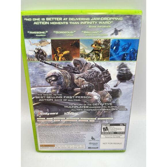 Call of Duty: Modern Warfare 2 (Xbox 360, 2009) Complete w/ Manual - Tested - Picture 2 of 9